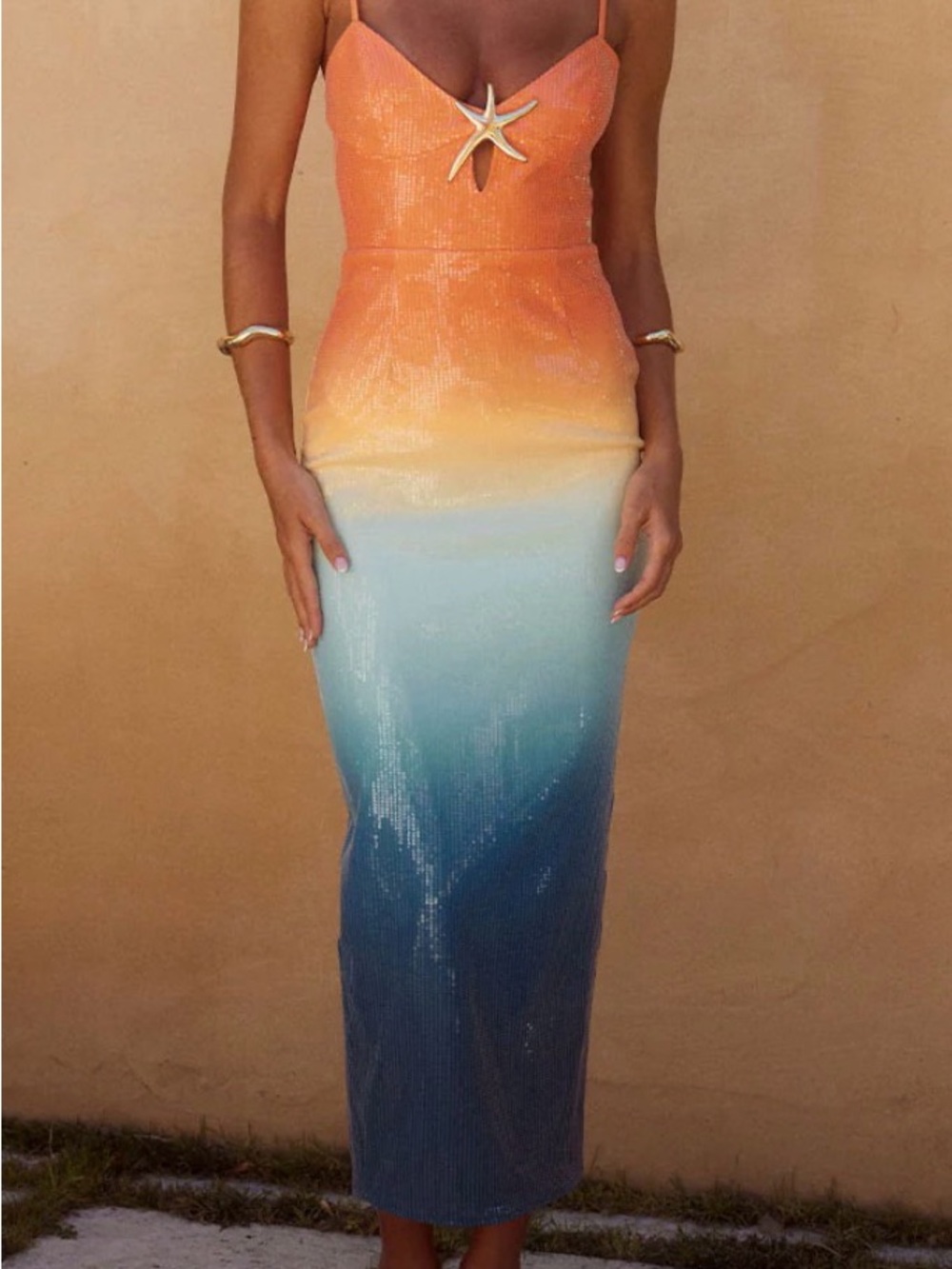 Runaway the Label Benito Midi Dress - Ombre